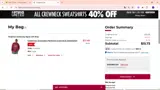 Chapman Panthers coupon verification screenshot