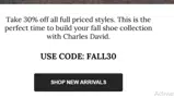 fall30 coupon verification screenshot