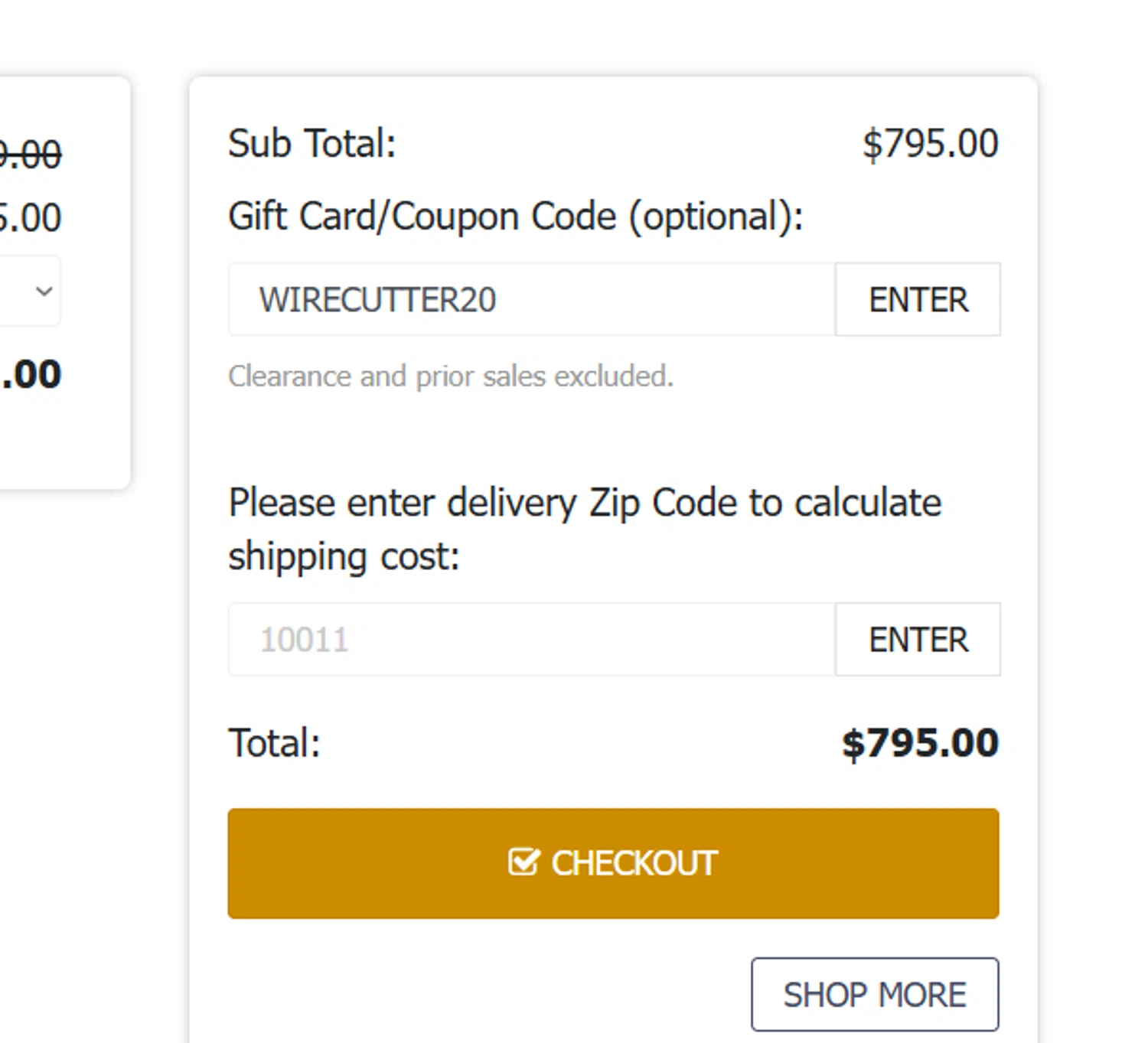 Charles P. Rogers coupon code screenshot showing code WIRECUTTER20 applied at Charles P. Rogers checkout page. Uploaded by SimplyCodes community member PromoPioneer5927 on Mar 13, 2025