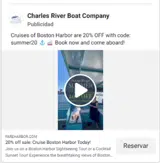 Charles River Boat Company coupon verification screenshot