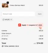 MYLIFE coupon verification screenshot