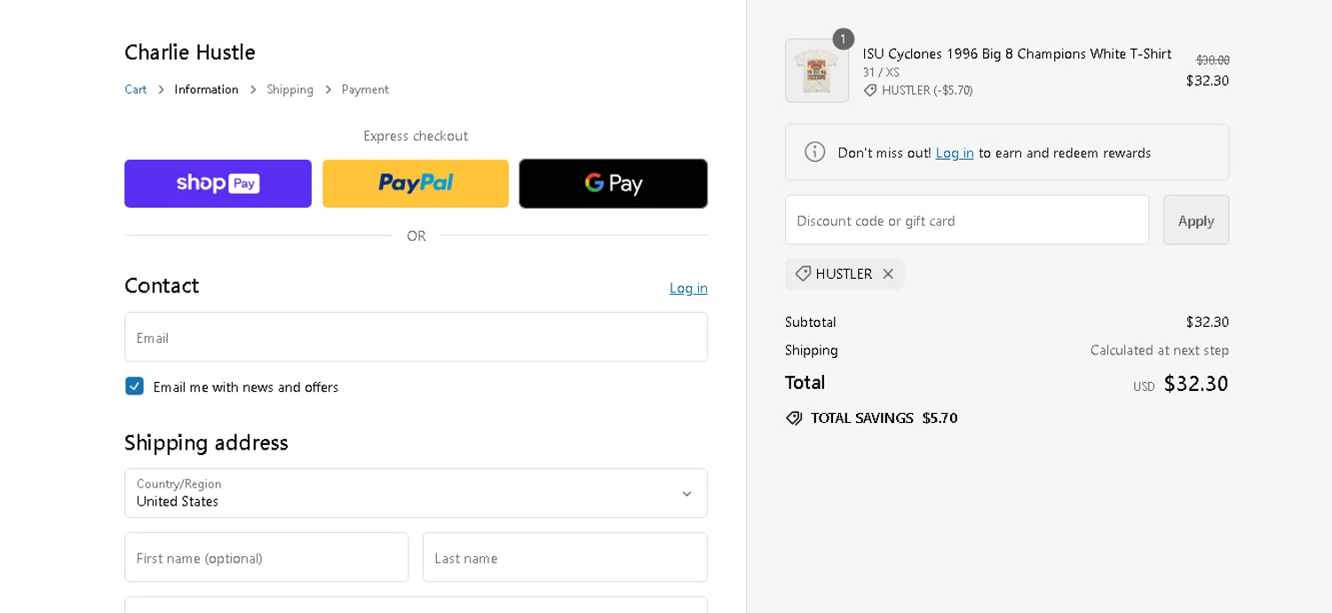 Charlie Hustle Discount Codes 15 Off August 2024