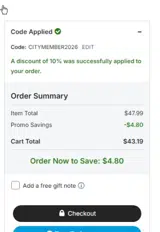 Charlotte FC coupon verification screenshot