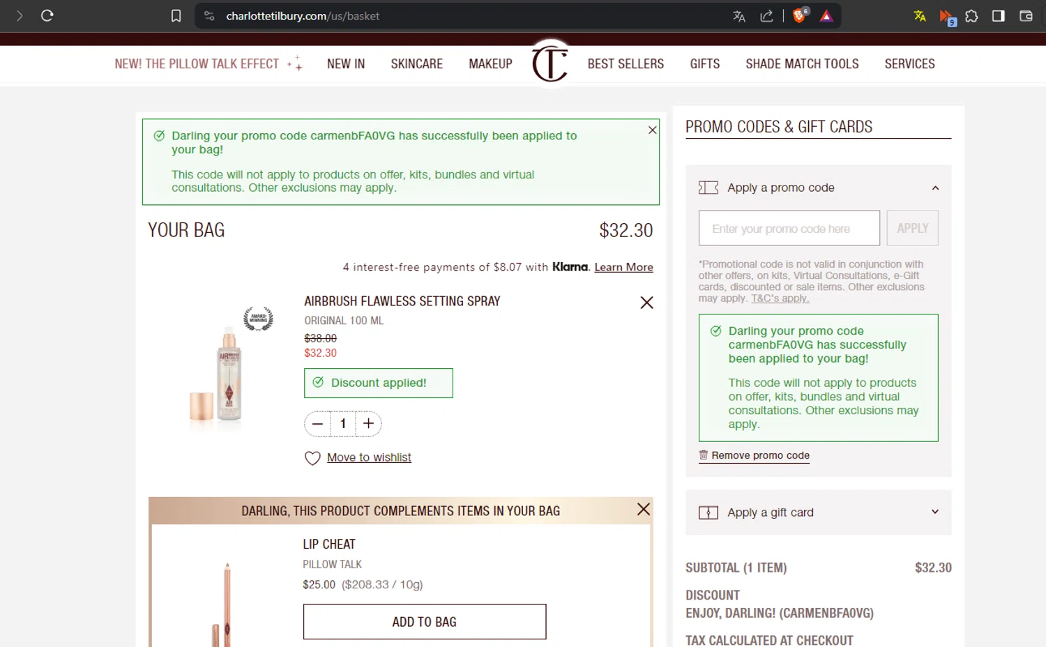 Charlotte Tilbury Promo Codes 20 Off April 2024