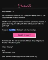 FLASH15 coupon verification screenshot