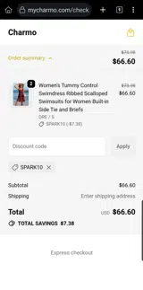 SPARK10 coupon verification screenshot