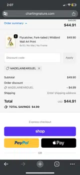 MADELAINEARGUEL coupon verification screenshot
