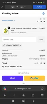 RISAMONTEVERDE coupon verification screenshot