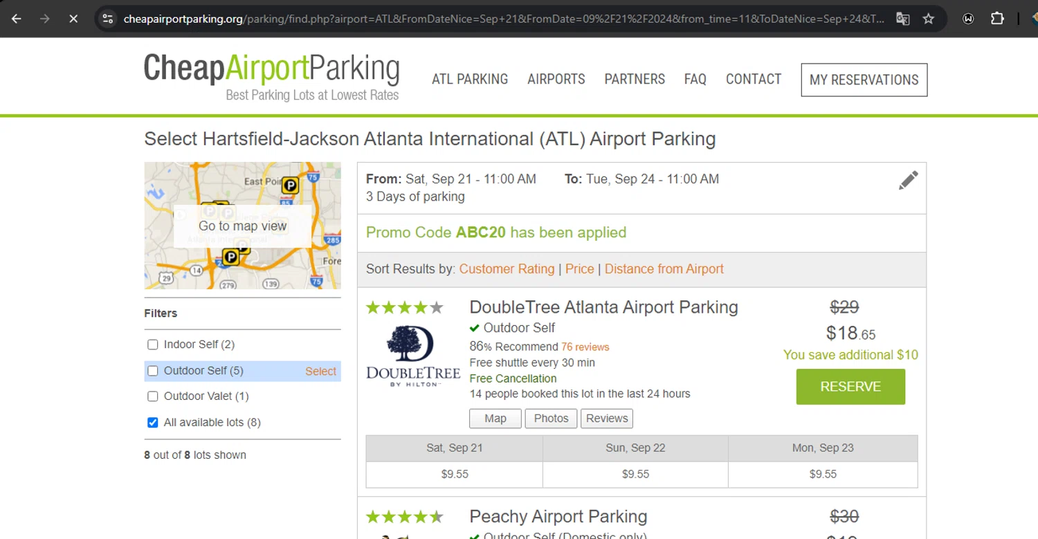 how to use Cheap Airport Parking coupons