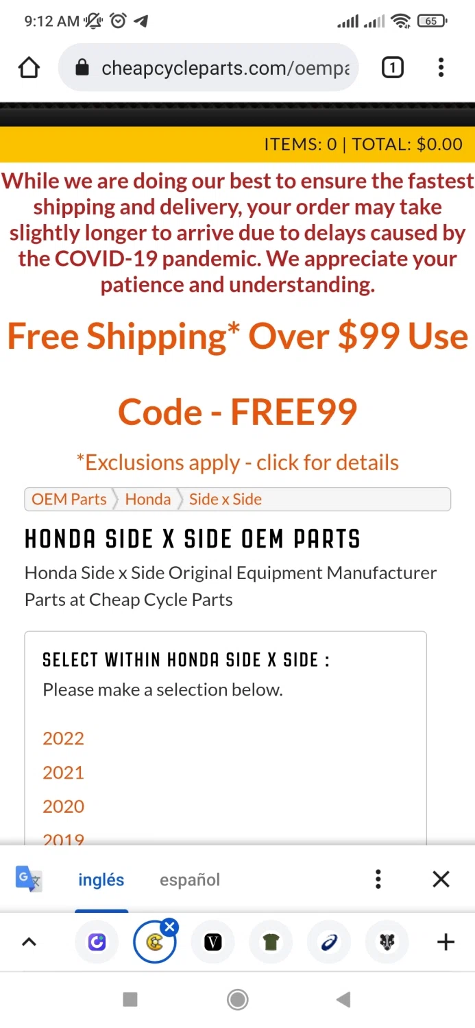 Cheap Cycle Parts checkout page showing Cheap Cycle Parts discount code box | Screenshot taken by SimplyCodes community member on Nov 12, 2021