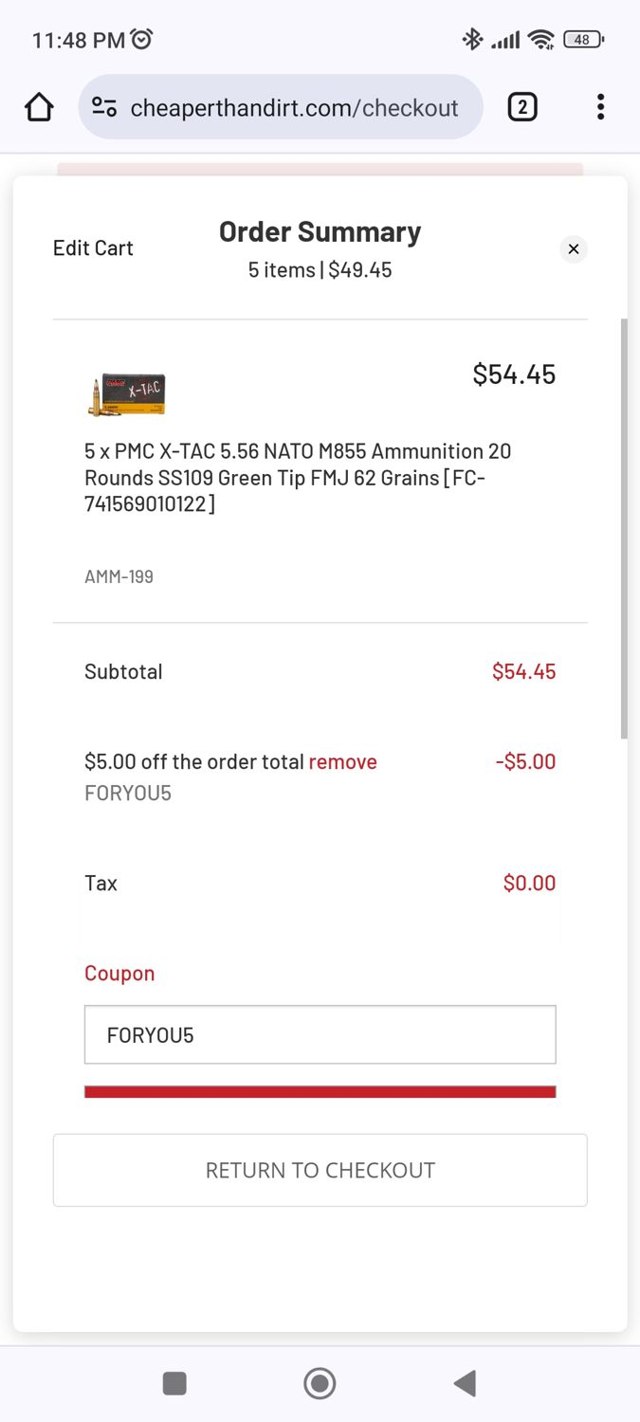 Cheaper Than Dirt Promo Codes 5 Off Coupons Sep 2025