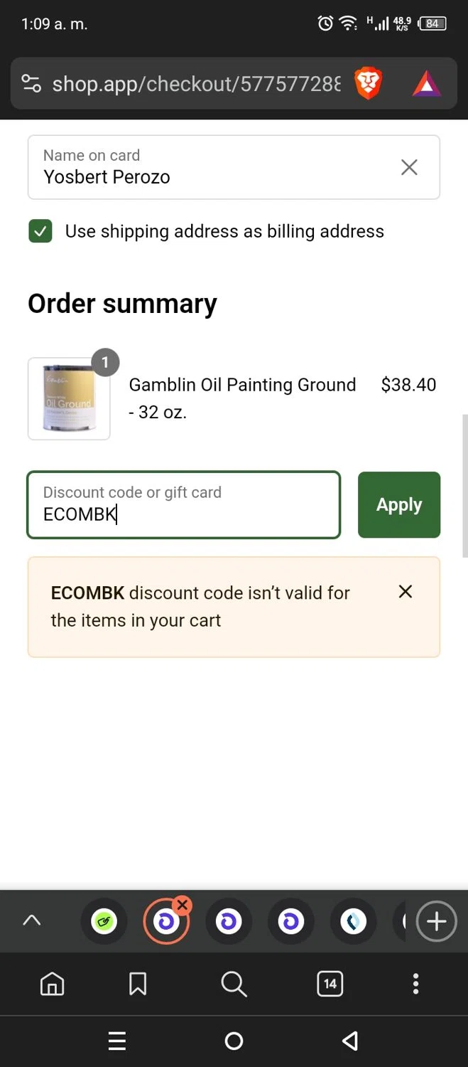 Cheap Joe's coupon code screenshot showing code ECOMBK applied at Cheap Joe's checkout page. Uploaded by SimplyCodes community member FrugalSpotter7217 on Feb 7, 2025