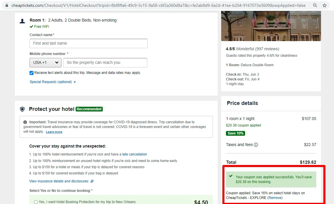 CheapTickets Promo Codes 10 Off September 2024