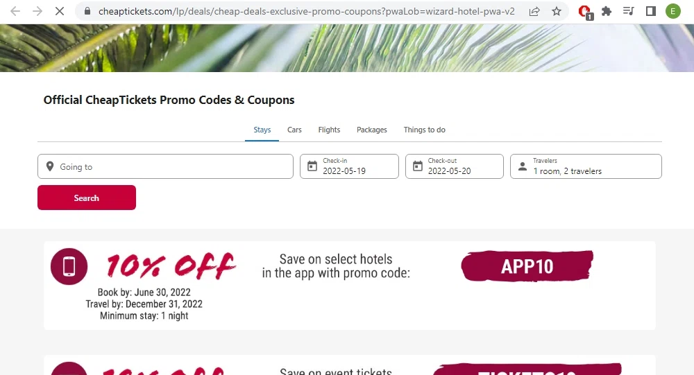 CheapTickets Promo Codes 10 Off September 2024