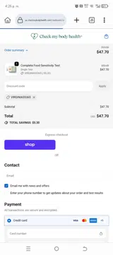 virginia55365 coupon verification screenshot