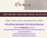 Cheeks + Co coupon verification screenshot