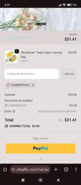 SUMMERSALE coupon verification screenshot