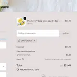 CHEFIO10%% coupon verification screenshot