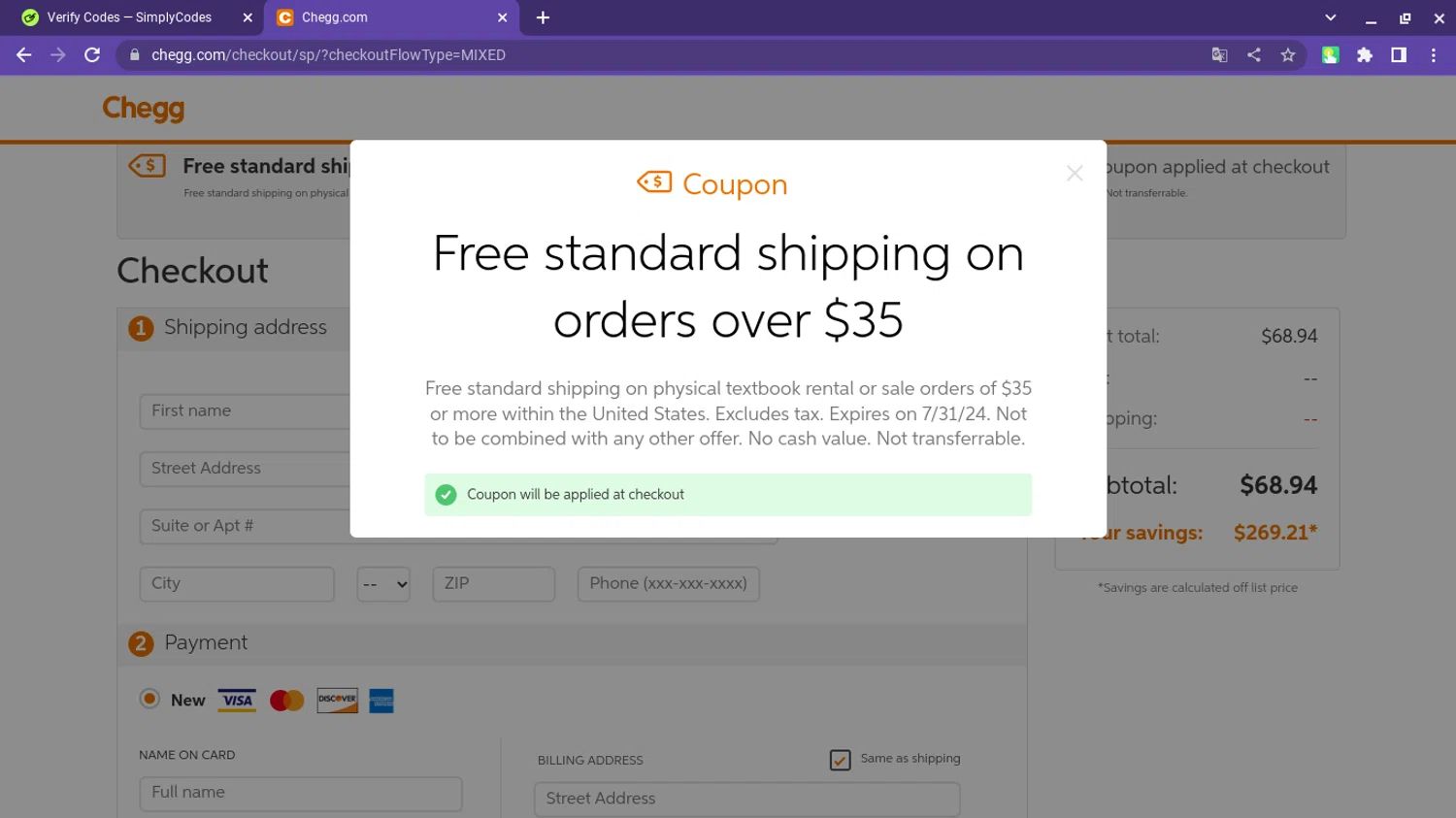 Chegg Coupons up to 10 Off October 2024