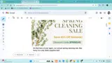 SPRING45 coupon verification screenshot