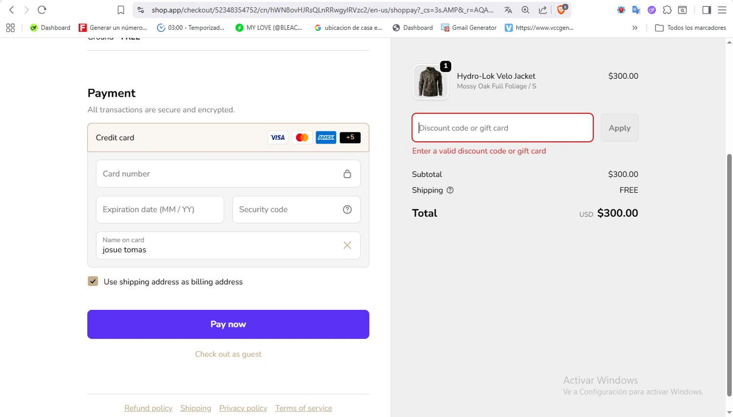 Chêne Gear promo code screenshot showing code 1234567890 applied at Chêne Gear checkout page. Uploaded by SimplyCodes community member VoucherFalcon3942 on Feb 15, 2026