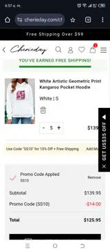 SS10 coupon verification screenshot