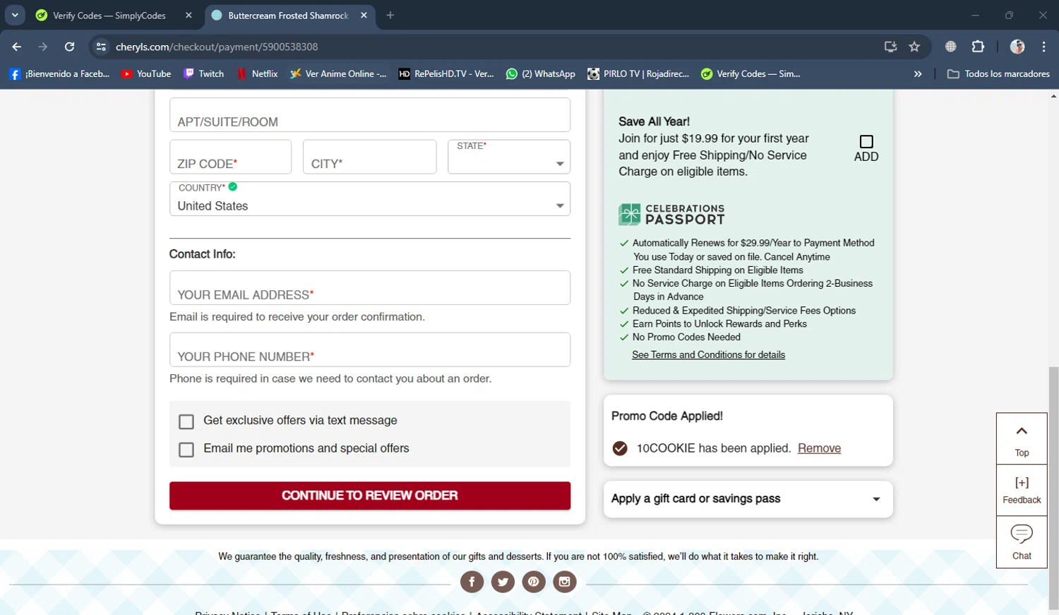 Cheryl's Cookies Promo Codes 10 Off July 2024