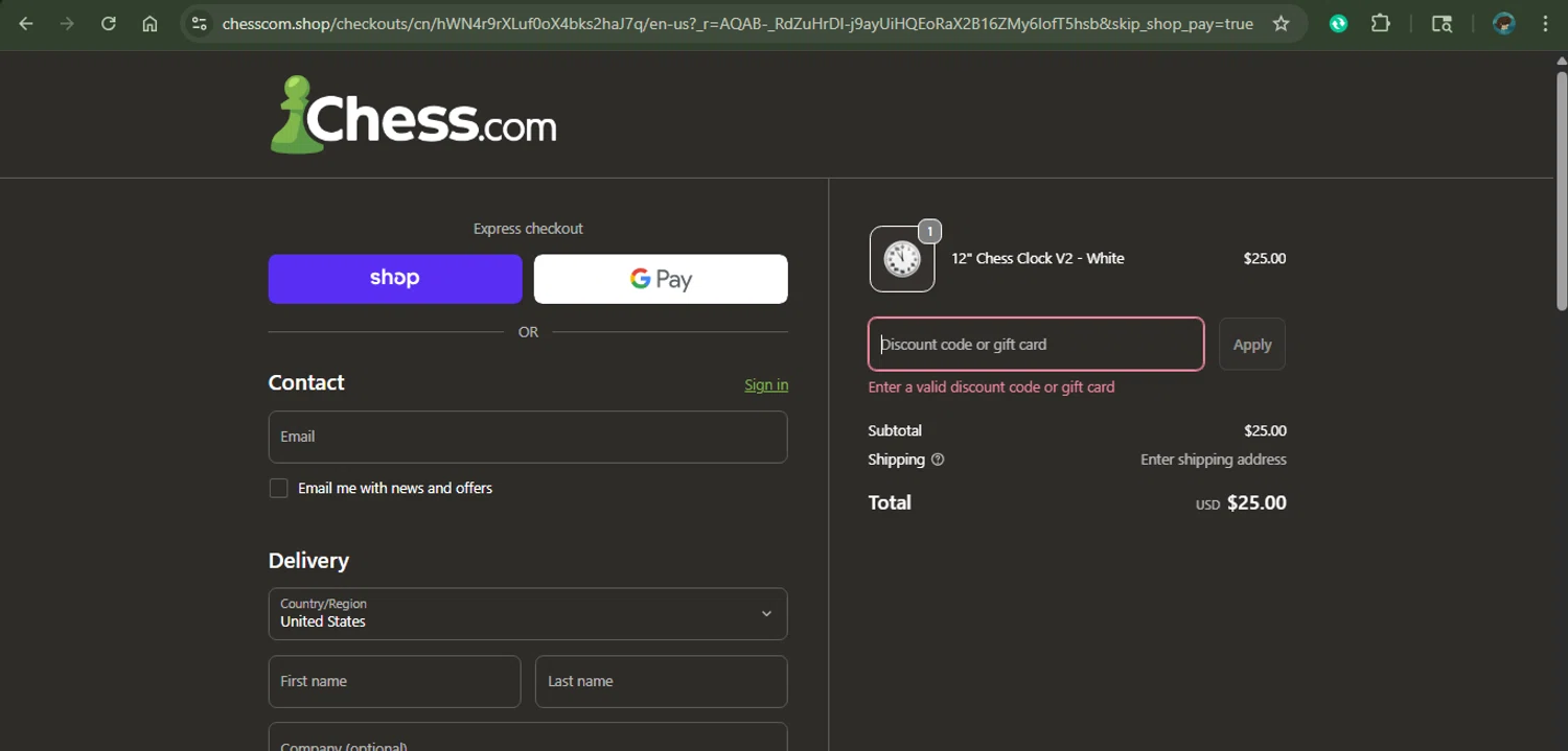 Chess.com promo code screenshot showing code NATIONAL15 applied at Chess.com checkout page. Uploaded by SimplyCodes community member xAngel on Nov 3, 2025