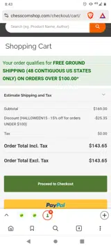 HALLOWEEN15 coupon verification screenshot