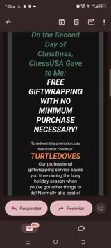 TURTLEDOVES coupon verification screenshot