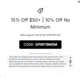 Chestnut Hill Griffins coupon verification screenshot