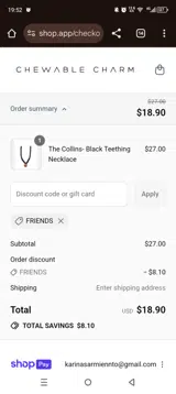 FRIENDS coupon verification screenshot