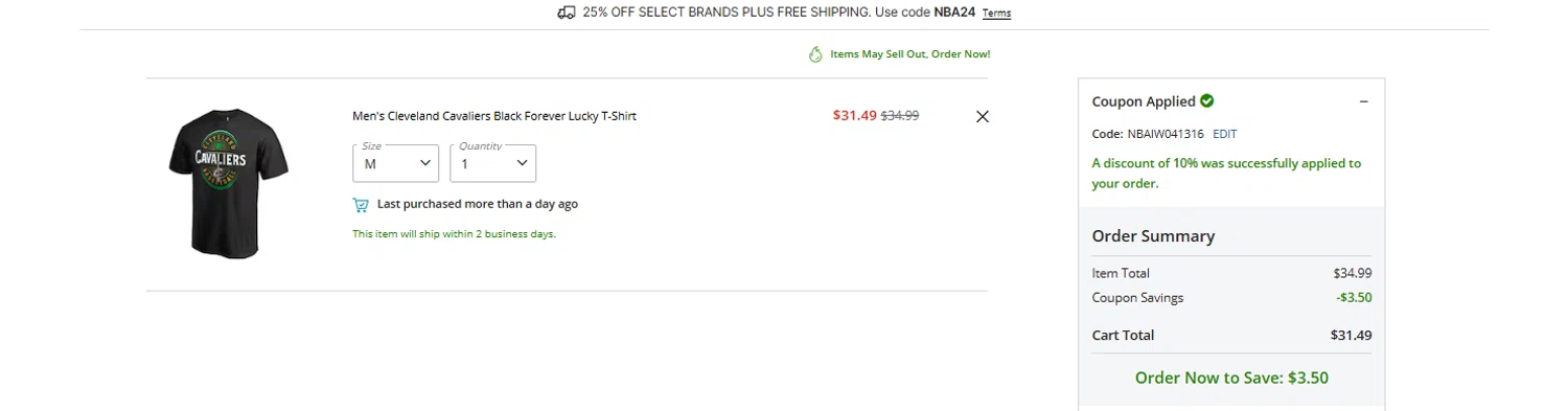 Chicago Bulls promo code screenshot showing code NBAIW041316 applied at Chicago Bulls checkout page. Uploaded by SimplyCodes community member Aresss on May 13, 2025
