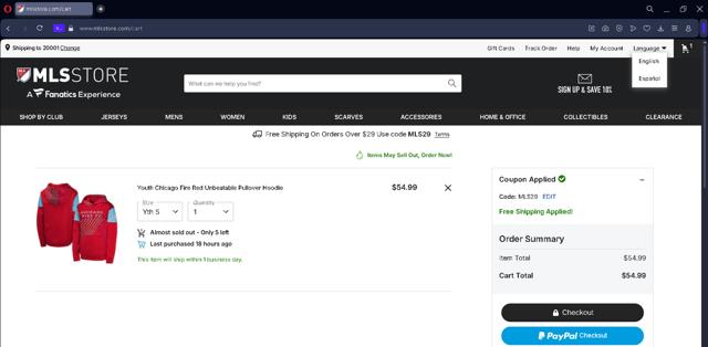 Chicago Fire checkout page showing Chicago Fire promo code box | Screenshot taken by SimplyCodes community member on Sep 5, 2025