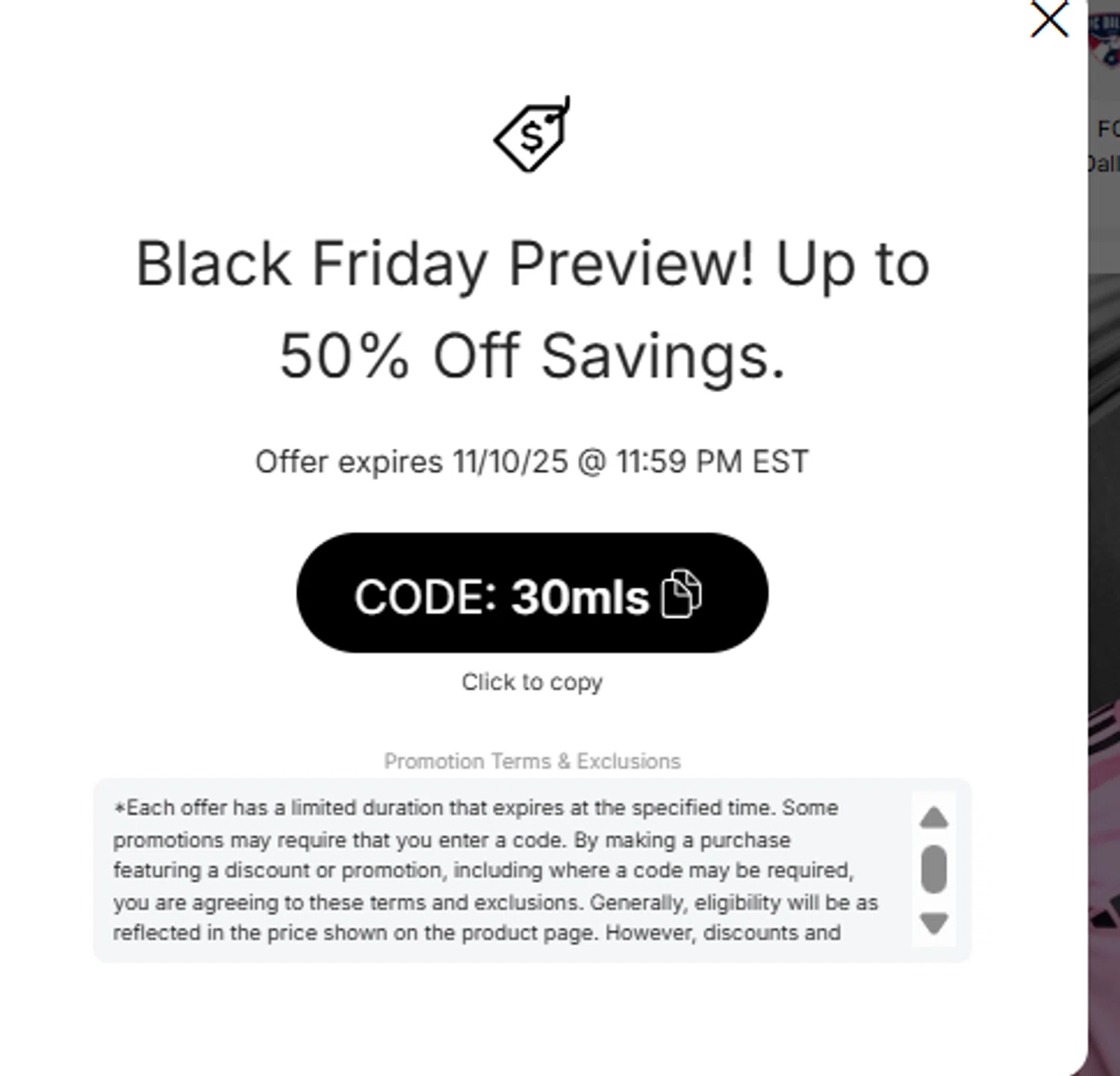 Chicago Fire promo code screenshot showing code 30mls applied at Chicago Fire checkout page. Uploaded by SimplyCodes community member Aresss on Nov 7, 2025