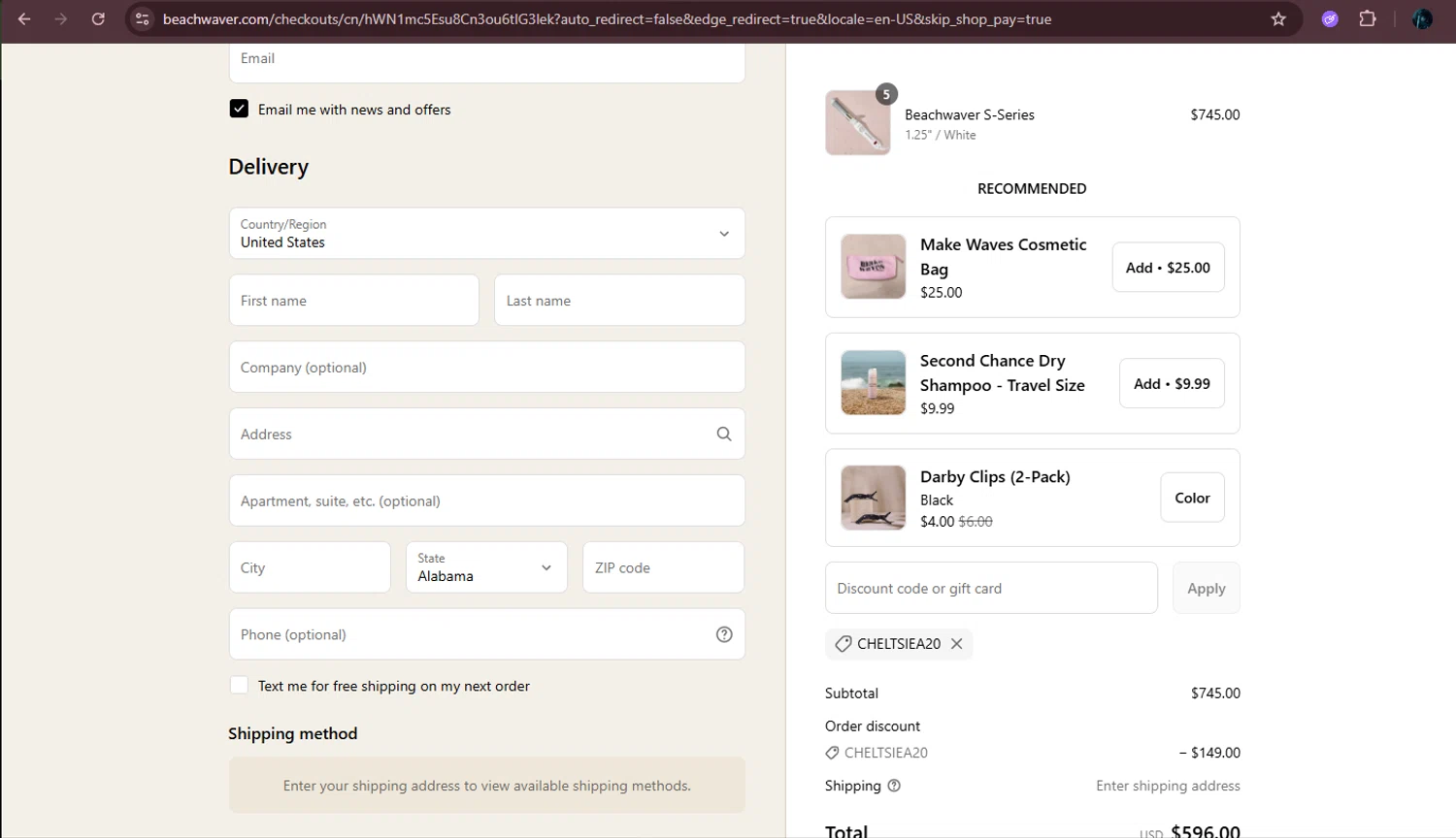 Chico's Off the Rack promo code screenshot showing code 48292 applied at Chico's Off the Rack checkout page. Uploaded by SimplyCodes community member Kurokenshi on Aug 16, 2025