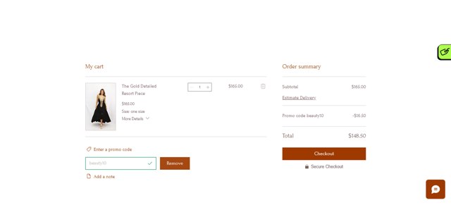 Chico's Off the Rack checkout page showing Chico's Off the Rack promo code box | Screenshot taken by SimplyCodes community member on May 24, 2025