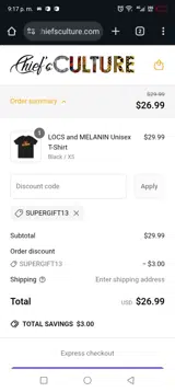 supergift13 coupon verification screenshot