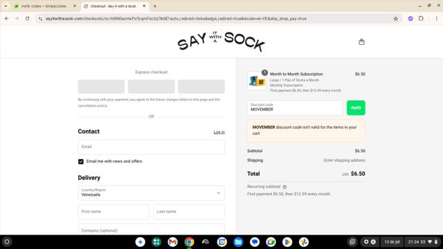 CHI checkout page showing CHI promo code box | Screenshot taken by SimplyCodes community member on Jul 25, 2025