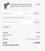 El Paso Chihuahuas coupon verification screenshot