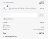 Children of Design coupon verification screenshot