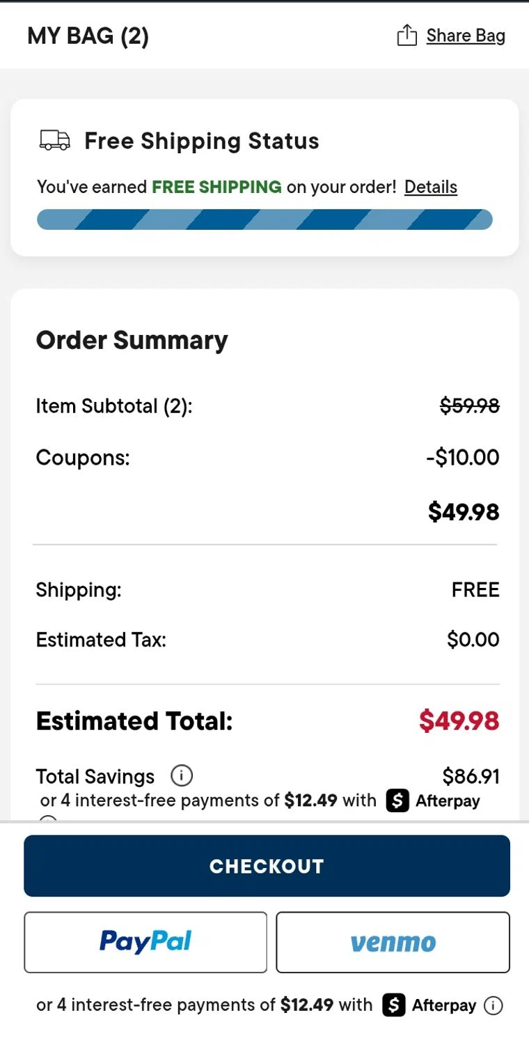 Verification screenshot for Up to 20 Dollars Storewide (minimum Order $50) at The Children's Place — 30d ago