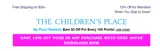 The Children's Place coupon verification screenshot