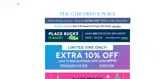 The Children's Place coupon verification screenshot