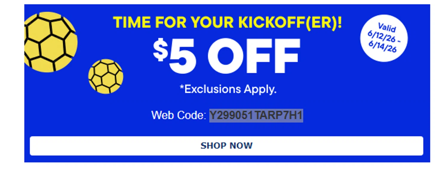 Verification screenshot for $5 Off Storewide at The Children's Place — 8d ago