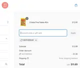 MOTHERS2025 coupon verification screenshot