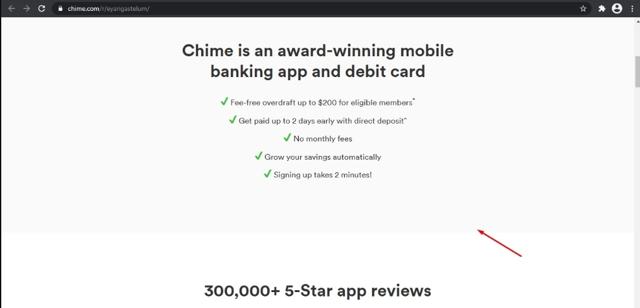 Chime checkout page showing Chime promo code box | Screenshot taken by SimplyCodes community member on Apr 28, 2022
