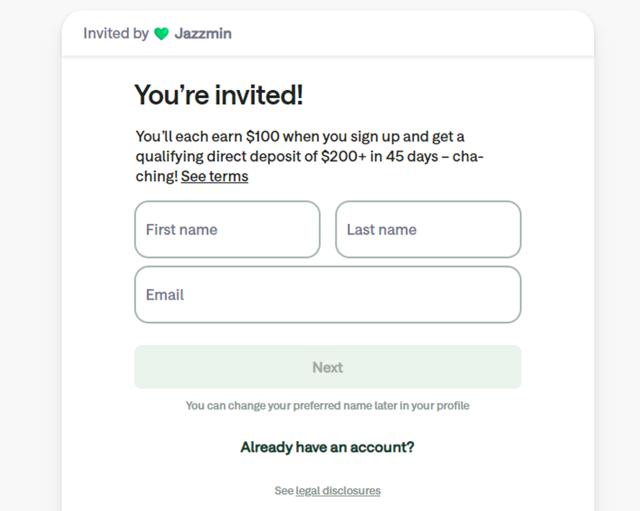 Chime checkout page showing Chime promo code box | Screenshot taken by SimplyCodes community member on Oct 24, 2024