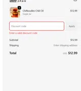 2ITEMS5OFF coupon verification screenshot