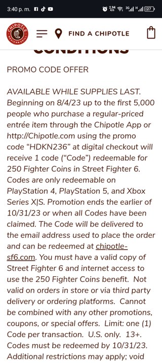 Chipotle Promo Codes (5 Verified) - $10 Off w/Code May 2025